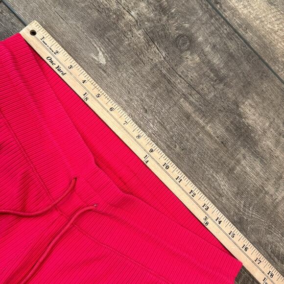 NWOT Anthropologie Daily Practice Henley 2 Piece Lounge Set Hot Pink Size 1X - Picture 12 of 15